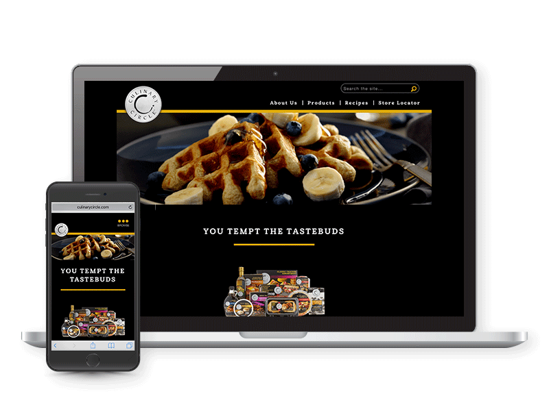 Culinary Circle / Homepage Mockup